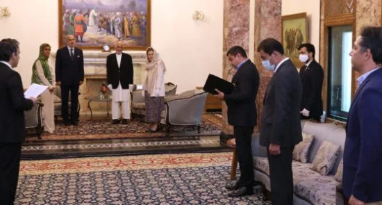 دیدار رییس جمهور غنی با سفیر ایتالیا مقیم در کابل