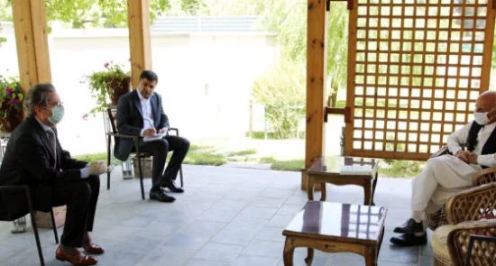 دیدار رییس جمهور غنی با سفیر اتحادیۀ اروپا در افغانستان