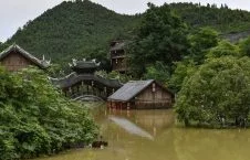 تصاویر/ جاری شدن سیلاب ها در چین