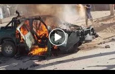 ویدیو/ انفجار بالای یک رنجر پولیس در کابل