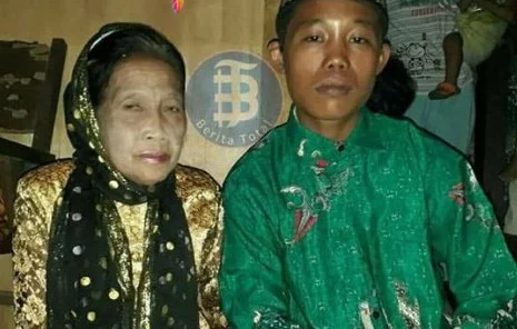 ازدواج عجیب یک نوجوان ۱۶ ساله با پیرزن 71 ساله + تصویر