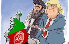 امریکا طالبان 226x145 - کاریکاتور/ روی خط خون