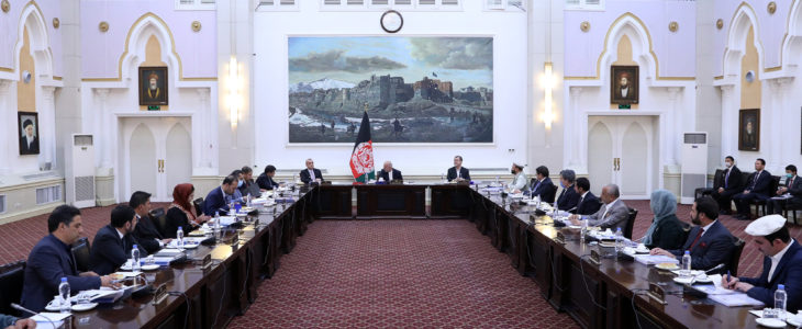 اشرف غنی جلسه کابینه - برگزاری جلسه کابینه تحت ریاست رئیس جمهوری اسلامی افغانستان