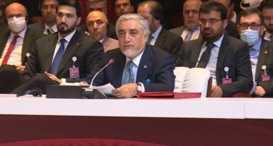 مشروح سخنان رییس شورای عالی مصالحه ملی در مراسم افتتاحیه مذاکرات صلح با طالبان