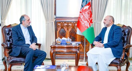 دیدار سرپرست وزارت امور خارجه با سفیر ایران در کابل