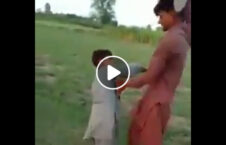 ویدیو/ لت و کوب وحشیانه یک طفل 10 ساله توسط دو مرد بی رحم