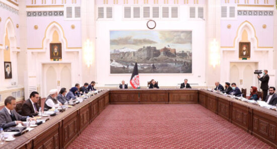 برگزاری جلسۀ کابینه تحت ریاست رئیس جمهوری اسلامی افغانستان