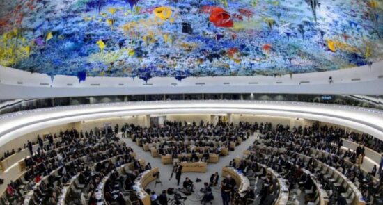 شورای حقوق بشر ملل متحد 550x295 - عربستان سعودی از عضویت در شورای حقوق بشر ملل متحد ناکام ماند
