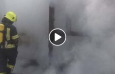 ویدیو/ لحظه وقوع آتش سوزی در دفتر افغان تیلی‌کام