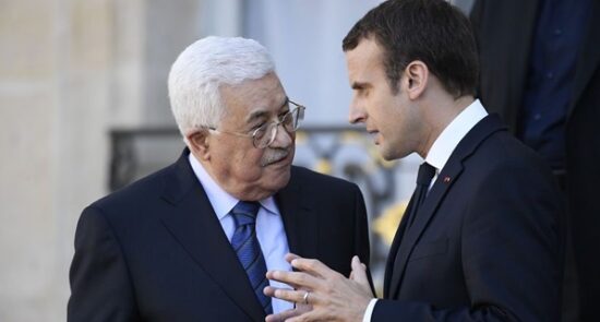 گفتگوی تلیفونی رییس جمهور فرانسه با رییس اداره خودگردان فلسطین