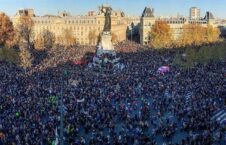 تظاهرات فرانسه 1 226x145 - مظاهره ده‌ها هزار نفر علیه خشونت و نژادپرستی پولیس در فرانسه