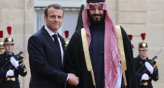 گفت‌وگوی تلیفونی ولیعهد عربستان سعودی با رییس‌جمهور فرانسه