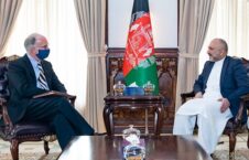 محمد حنیف اتمر راس ویلسن. 226x145 - دیدار سرپرست وزارت امور خارجه با شارژدافیر سفارت امریکا در کابل
