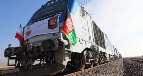خط آهن خواف – هرات با دستور روسای جمهور افغانستان و ایران افتتاح شد
