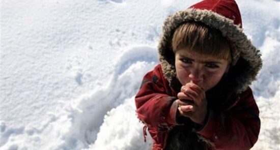 سرما 550x295 - آمار وزارت مبارزه با رویداد های طبیعی درباره شمار تلفات سرما در افغانستان