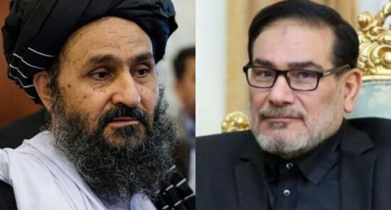 دیدار رییس سیاسی طالبان با رییس شورای امنیت ملی ایران