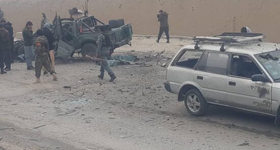 انفجار بالای یک موتر پولیس در کابل