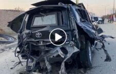 ویدیو/ لحظات پس از انفجار بالای موتر رییس دفتر وزیر دولت در امور صلح