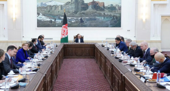 دیدار رییس جمهوری اسلامی افغانستان با سفرای اتحادیه اروپا