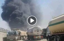 ویدیو/ لحظه وقوع آتش سوزی در گمرک فراه