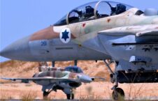 حملات هوایی طیارات جنگی اسراییلی بالای مناطق مسکونی در نوار غزه