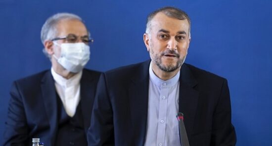 حسین امیرعبداللهیان 550x295 - ابراز نگرانی وزیر امور خارجه ایران از وضعیت امنیتی افغانستان