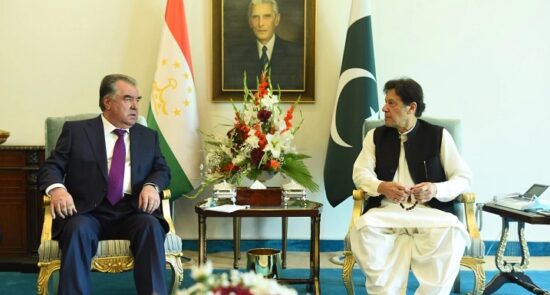 افغانستان، محور اصلی گفتگوی صدراعظم پاکستان و رییس جمهور تاجکستان