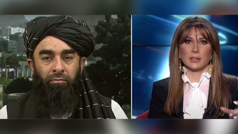 ذبیح‌الله مجاهد العربیه - چرا طالبان با مجریان زن رسانه‌های خارجی مشکلی ندارند؟