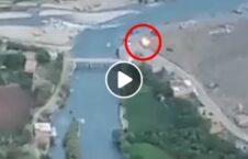 ویدیو/ لحظه به آتش کشیدن پوسته طالبان توسط نیروهای مقاومت ملی