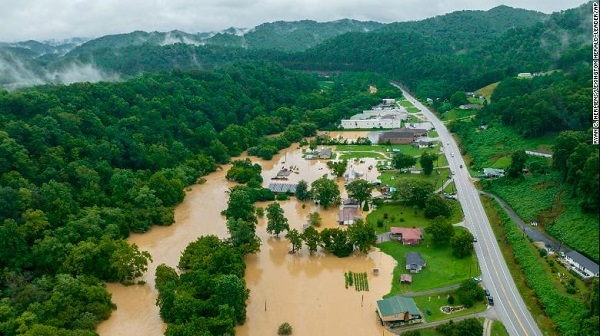 سیلاب کنتاکی امریکا - تصویر/ سیلاب شدید در کنتاکی امریکا