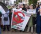 اعتراض صدها تن از باشنده گان مراکش به فساد اخلاقی اسراییلی ها در این کشور