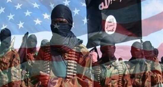 امریکا داعش 550x295 - افشاگری یک قاچاقبر بین المللی از پلان خارجی ها برای ناامن سازی افغانستان
