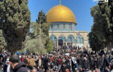 تصاویر/ حضور گسترده نمازگزاران فلسطینی در مسجدالاقصی