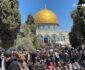 تصاویر/ حضور گسترده نمازگزاران فلسطینی در مسجدالاقصی