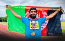 درخشش ورزشکار افغان در رقابت های نابینایان و کم بینایان در بریتانیا