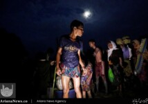 لحظات وحشتناک عبور مسلمانان روهینگیا از رودخانه (16)