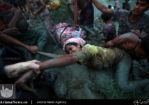 لحظات وحشتناک عبور مسلمانان روهینگیا از رودخانه (18)