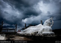 Stormy skies over Wat Krailat