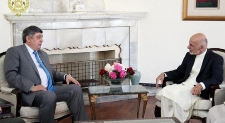 دیدار رئیس جمهور احمدزی با با ضمیر کابلوف