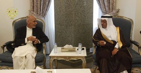 احمدزی و ولیعهد عربستان 2 - دیدار رییس جمهور احمدزی با ولیعهد و وزیر دفاع عربستان