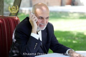 گفتگوی تلفونی روسای جمهور افغانستان و پاکستان