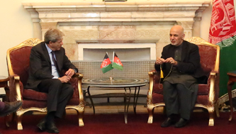 احمدزی - دیدار رئیس جمهور احمدزی با وزیر خارجه ایتالیا