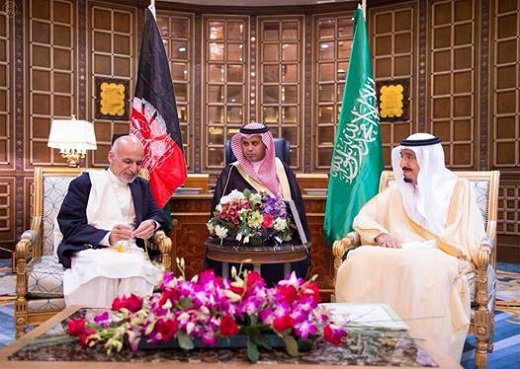 دیدار رییس جمهور احمدزی با پادشاه عربستان سعودی