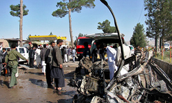 وقوع یک حمله انتحاری در شاهراه کابل ـ پروان