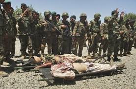 مخالف مسلح4 - کشته شدن ۴۵ تن از شورشیان مسلح در ولایت بلخ