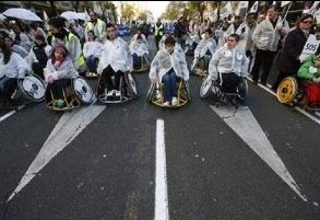 مظاهره هزاران معلول اسپانیایی