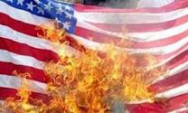 پرچم آمریکا - به آتش کشیده شدن پرچم آمریکا در کابل